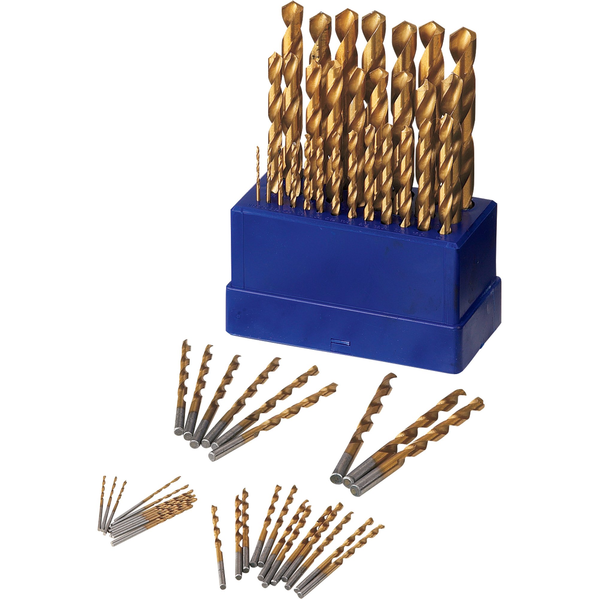 Advantek Titanium Drill Bits — 62-Pc. Set
